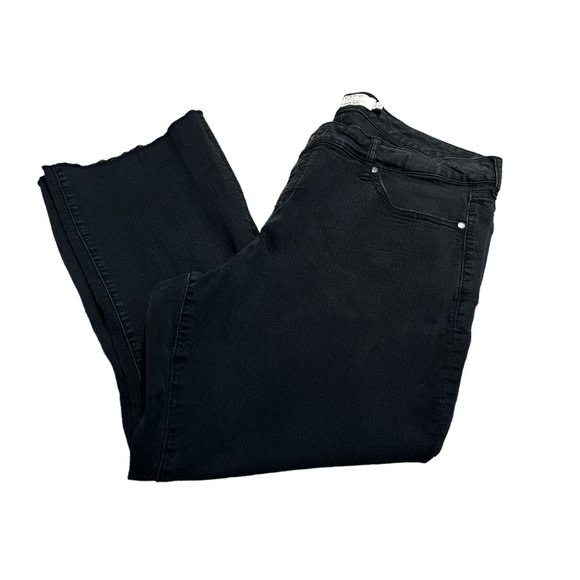 TORRID Black Denim Jeans Size 20T Barely Boot ***Serged Hem Altered Length - Picture 5 of 15